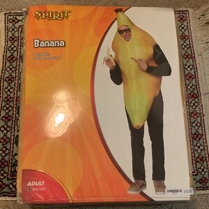 Spirit Banana Costume for Adults - Yellow